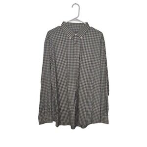 Southern Shirt Men's‎ Blue & Cream Plaid Button Down Shirt XL